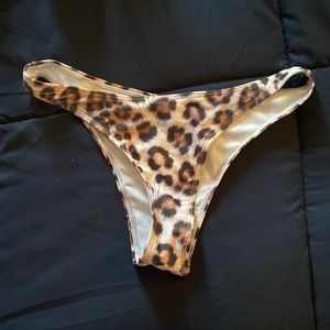 cheetah print cheeky bikini bottoms